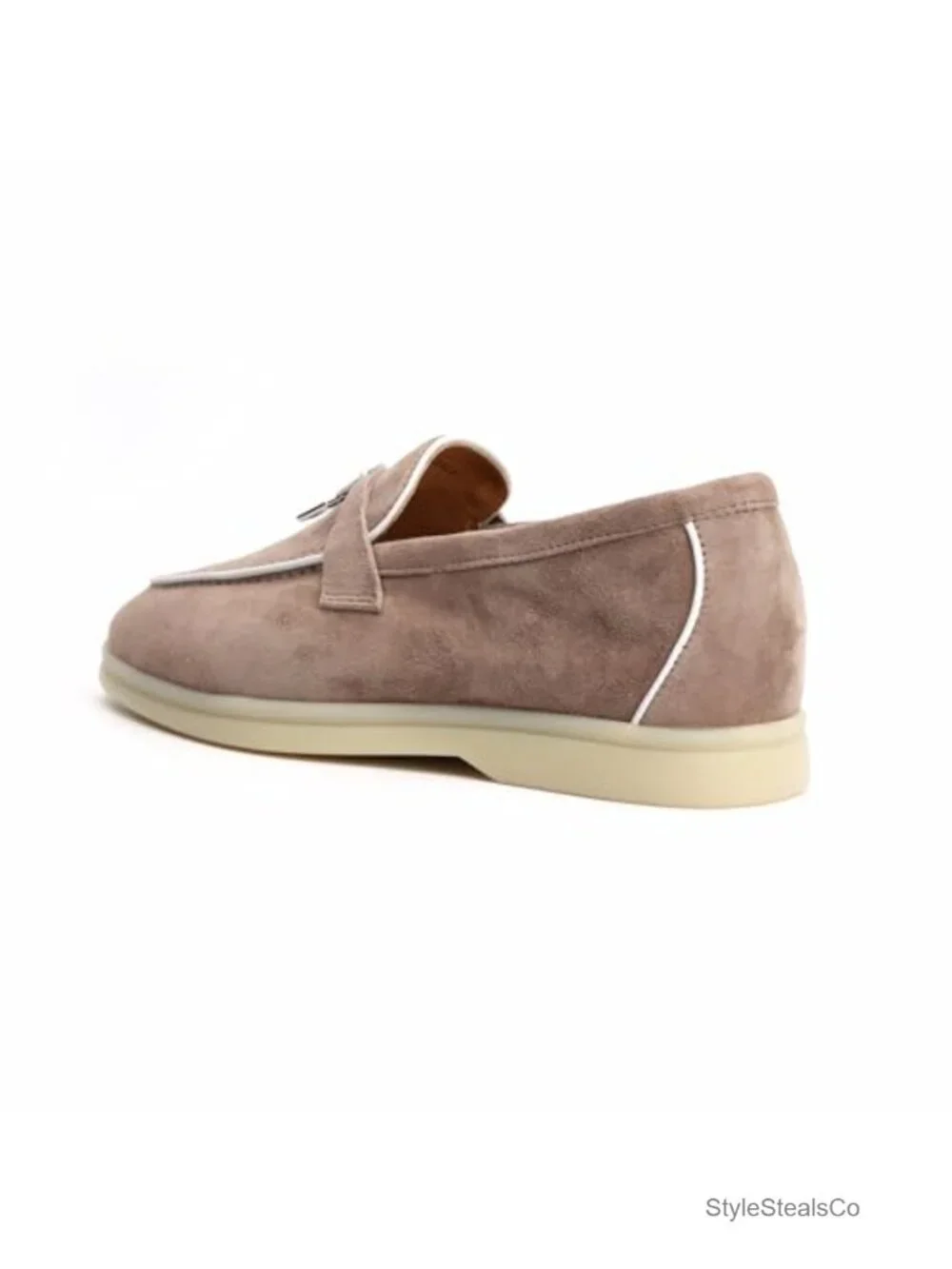 Women's Genuine Suede Leather Loafers – Slip-On Penny Loafers with Cushioned